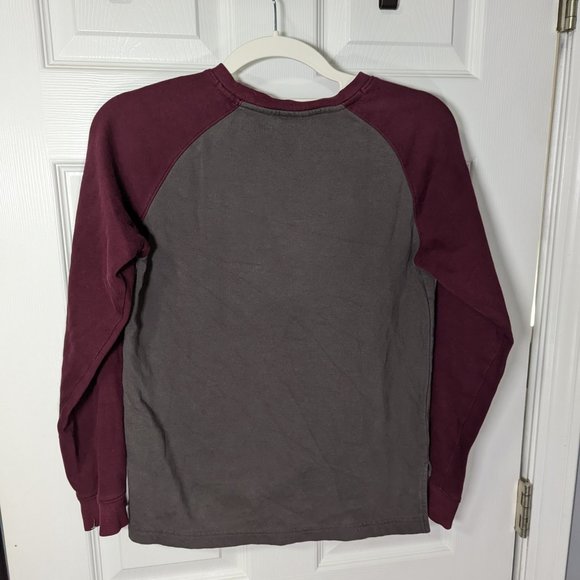 Under Armour Coldgear Grey & Burgundy Pullover Sweatshirt - Picture 4 of 8